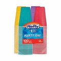 Reynolds Hefty, Easy Grip Disposable Plastic Party Cups, 16 Oz, Assorted, 100PK C21637